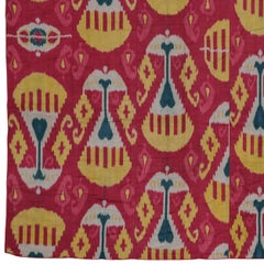 Antique Ikat Textile - 19th Century Uzbek Ikat Textile