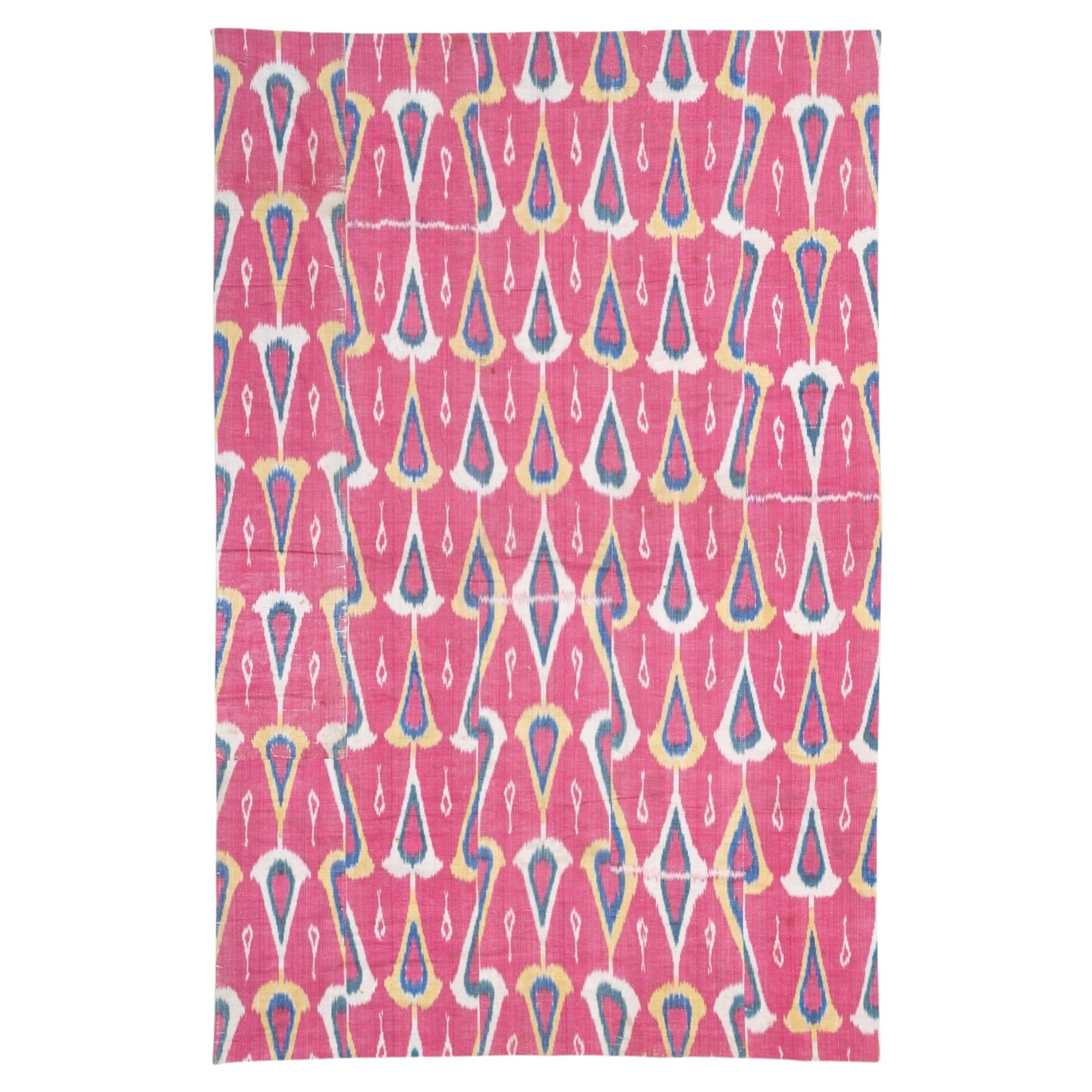 Tissu ikat ancien - 3e quart du XIXe siècle en vente