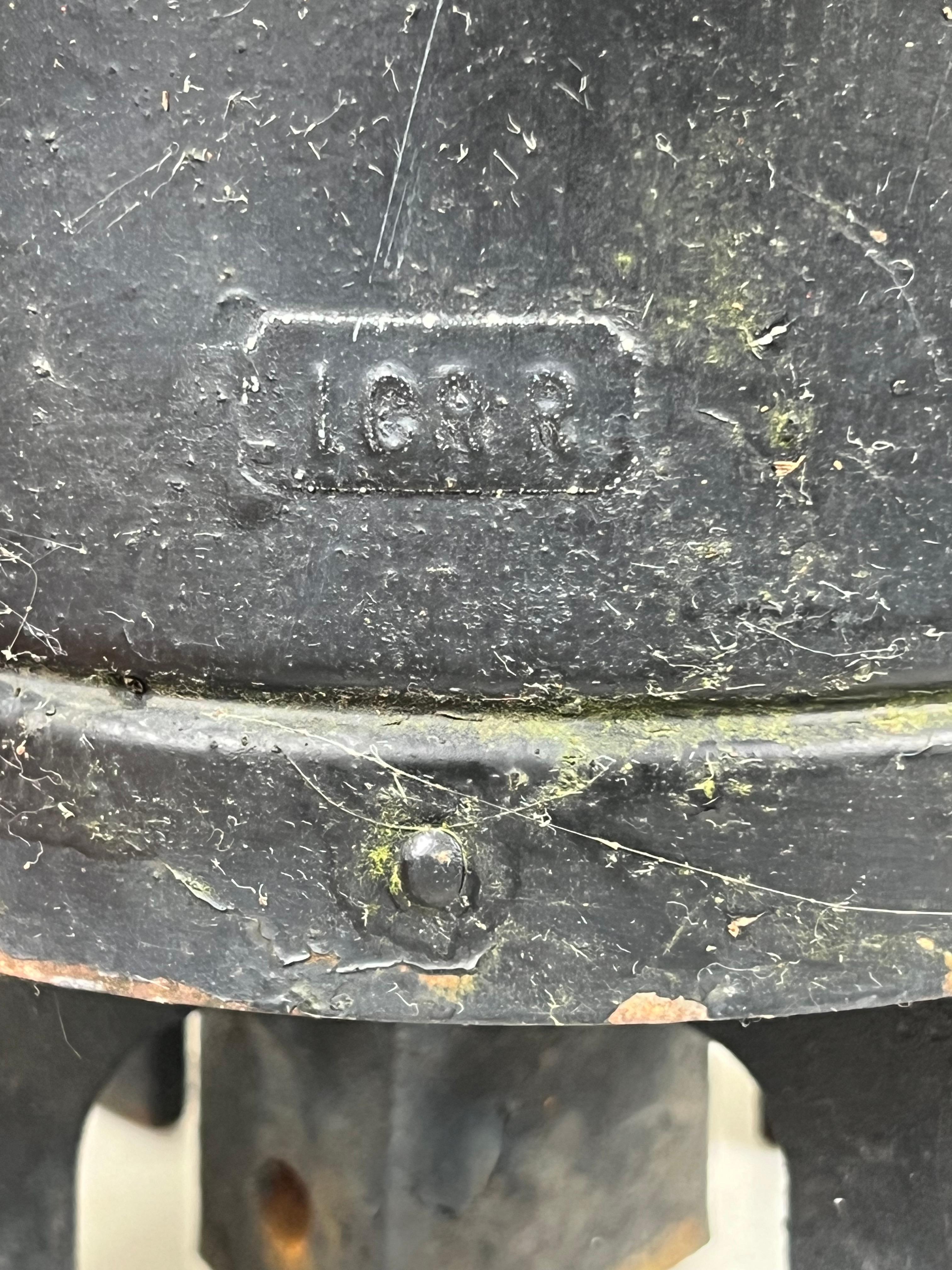 Antique Illinois Central Railroad Signal Lantern by Dressel Arlington NJ In Good Condition For Sale In Westfield, MA