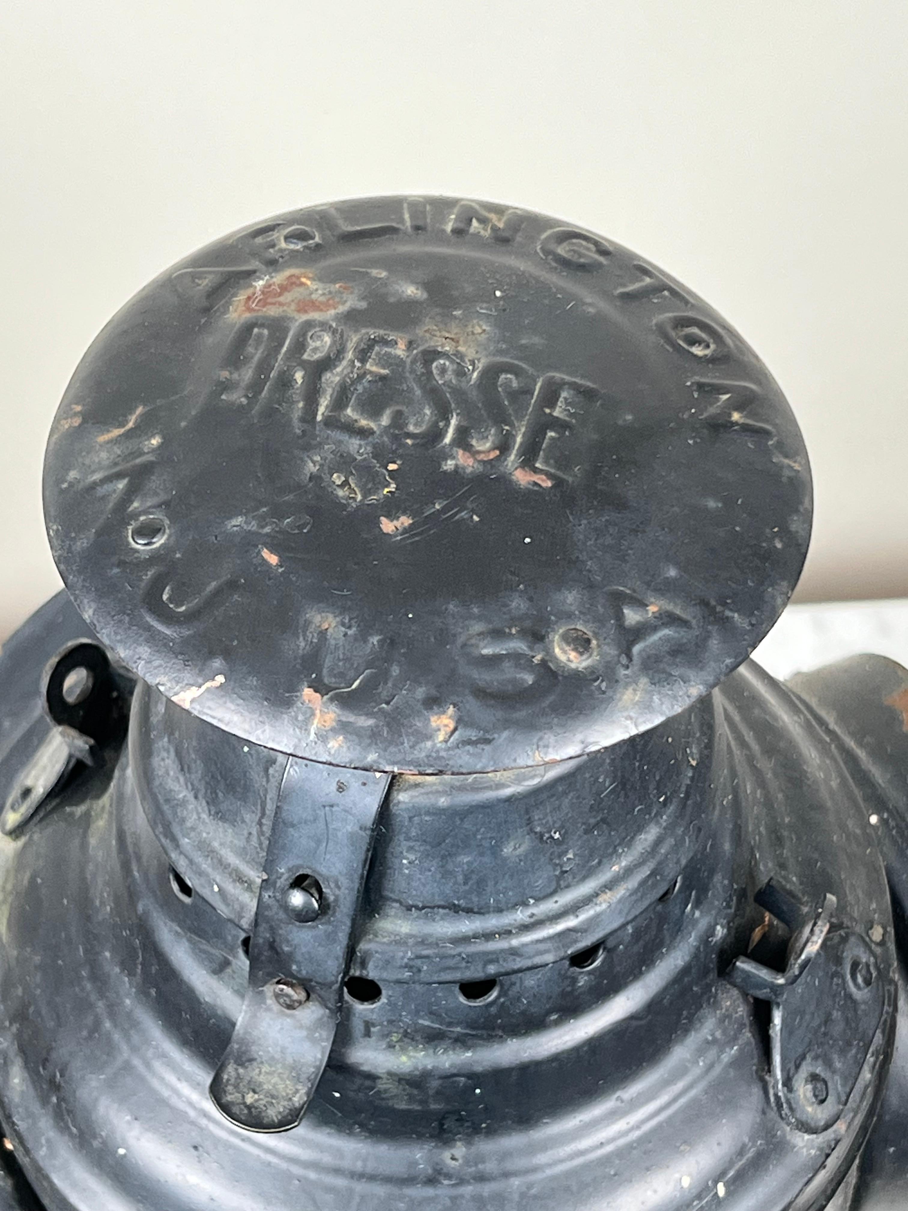 20th Century Antique Illinois Central Railroad Signal Lantern by Dressel Arlington NJ For Sale