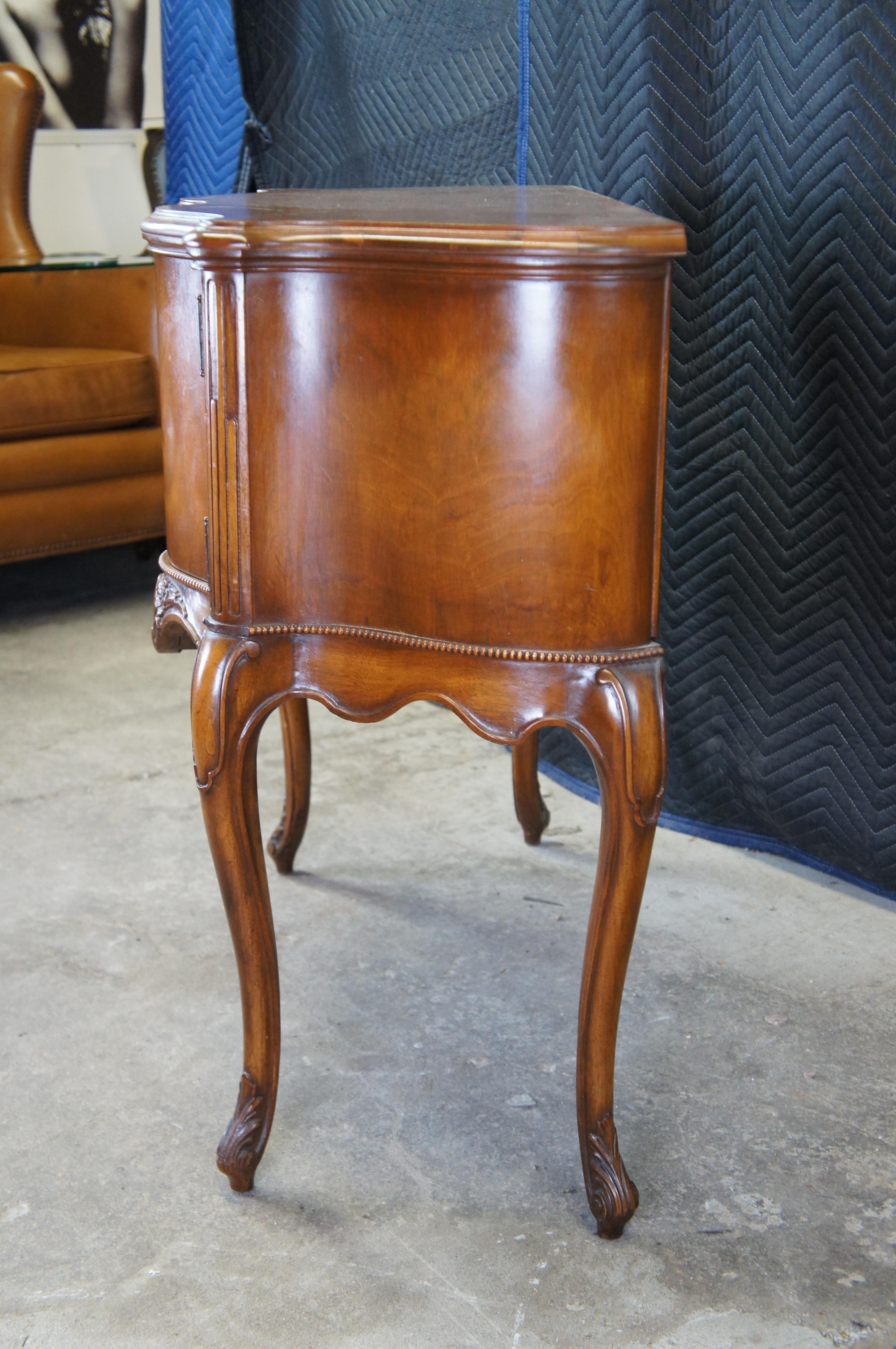 Antique Imperial Cabinet Walnut French Provincial Louis XV Console Table Server 8
