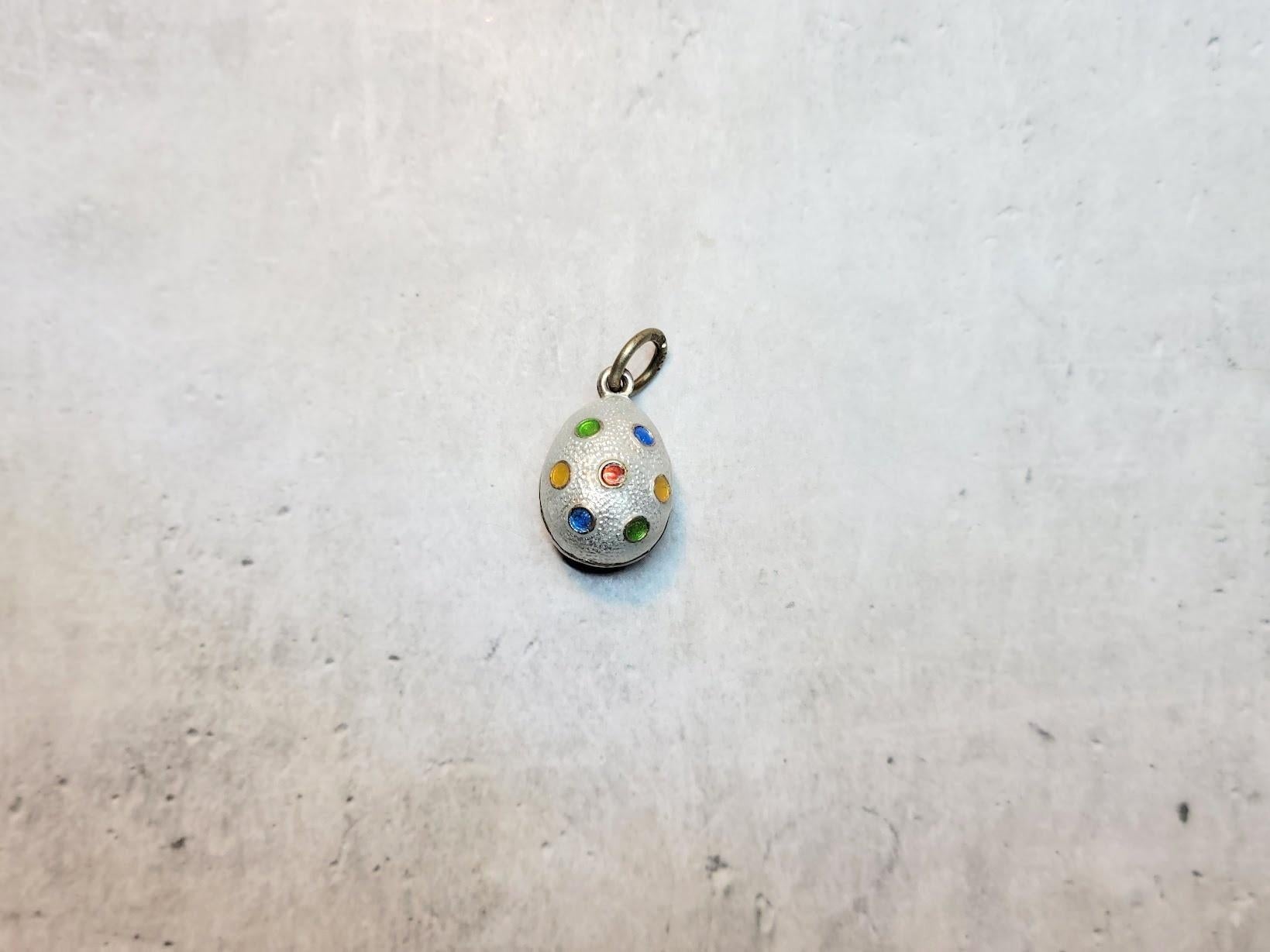 Antique Imperial Guilloche Egg Pendant, Workmaster Anders Johan Nevalainen 2