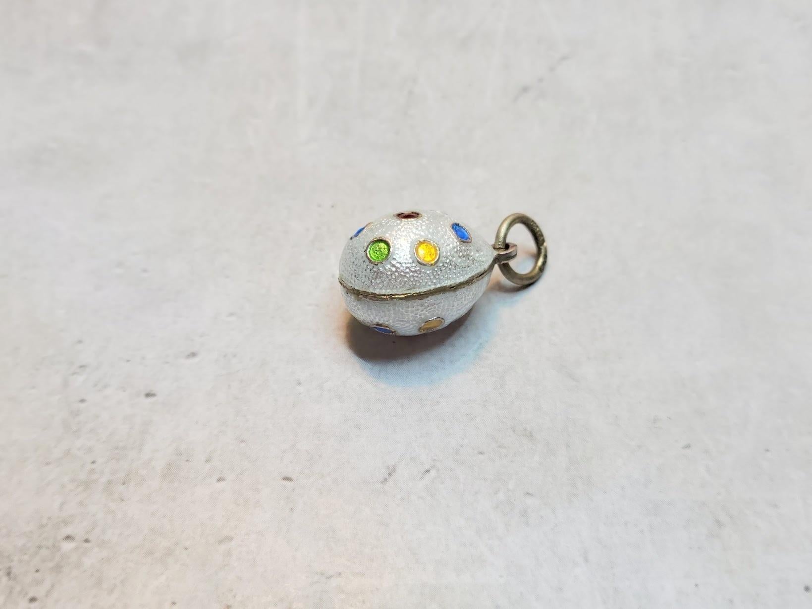 Antique Imperial Guilloche Egg Pendant, Workmaster Anders Johan Nevalainen 3