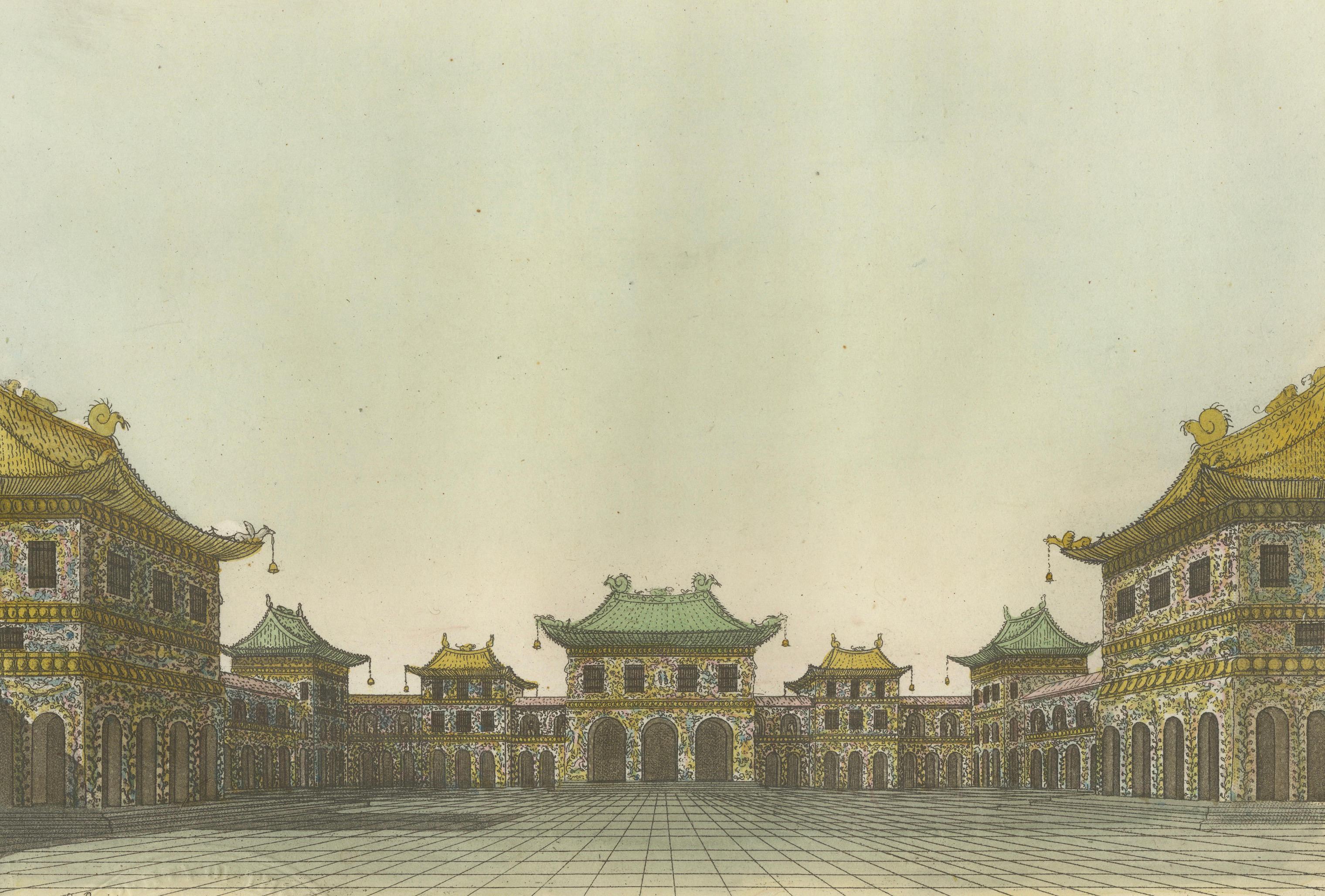 Antique Imperial Hall of Audience Beijing Print — Chinese Architecture, 1815