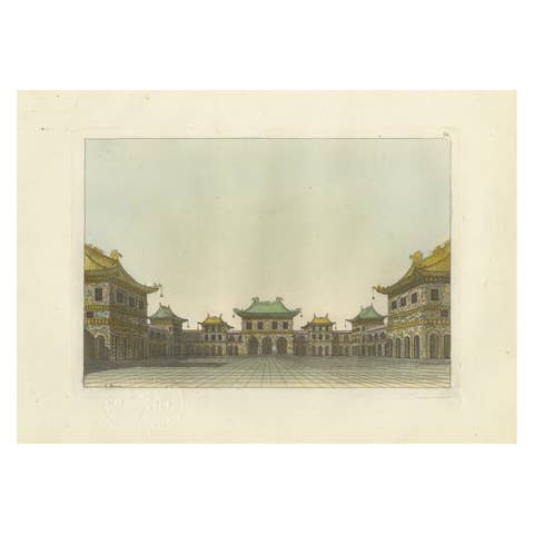 Antique Imperial Hall of Audience Beijing Print — Chinese Architecture, 1815