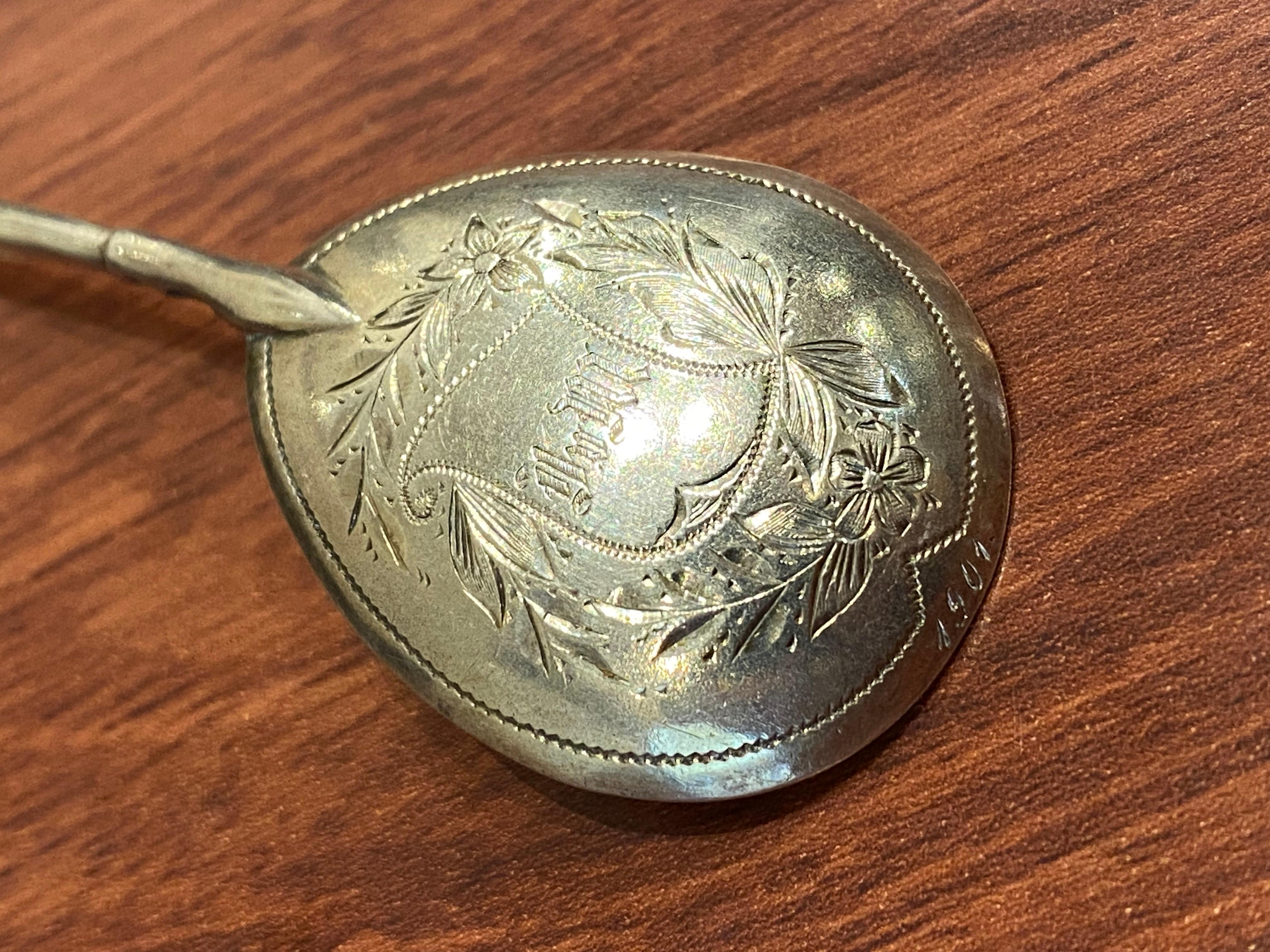 Impero russo Antico set di cucchiai in argento della Russia Imperial (Mosca) c1899 84 di M. I. Andreeva. in vendita