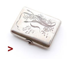 Antique Imperial Russian Art Nouveau Box 84 Silver / 78 gr