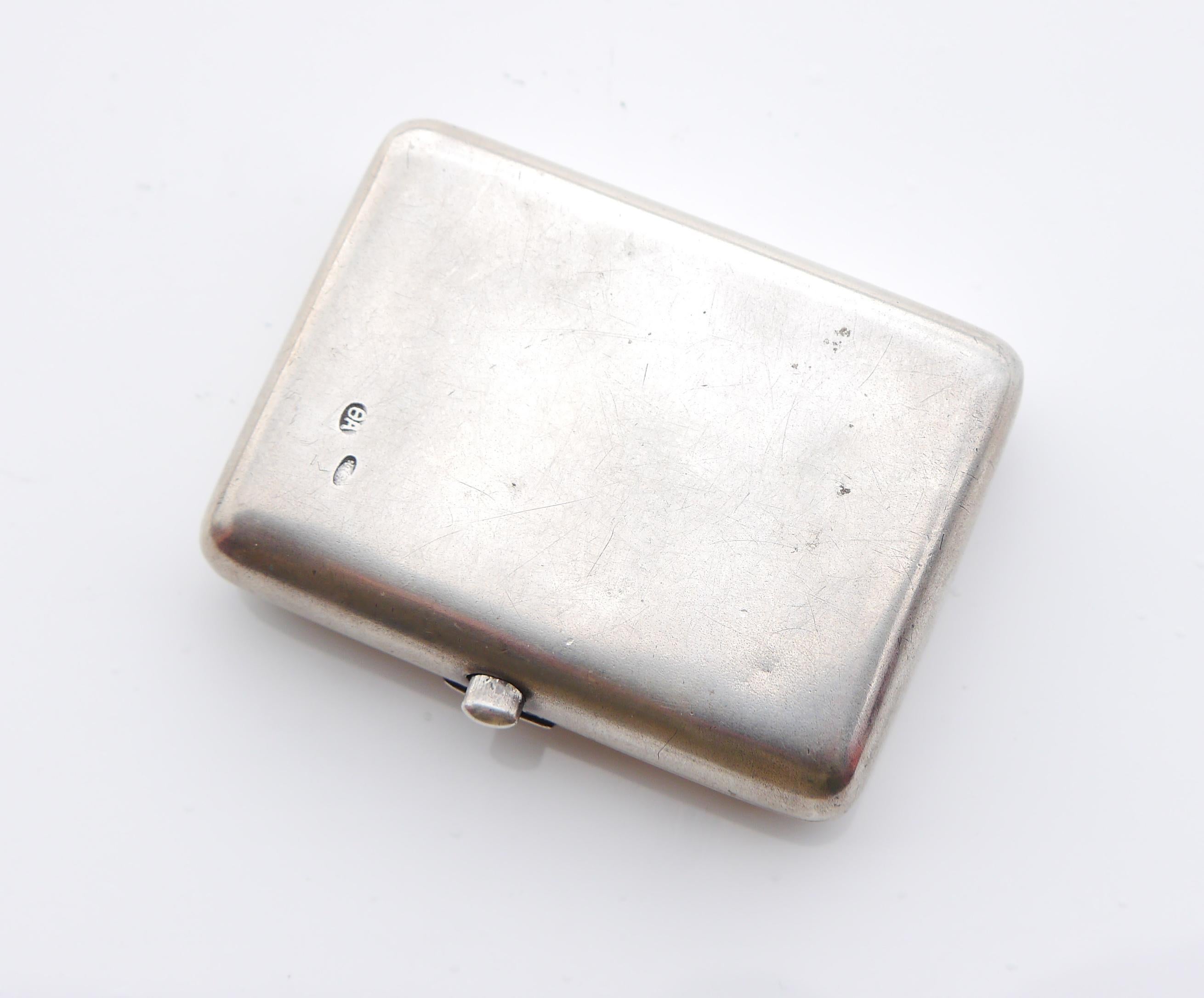Antike kaiserlich-russische Jugendstilschachtel 84 Silber / 78 gr im Angebot 3