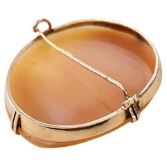 Antique imperial Russian Cameo Gold Brooch