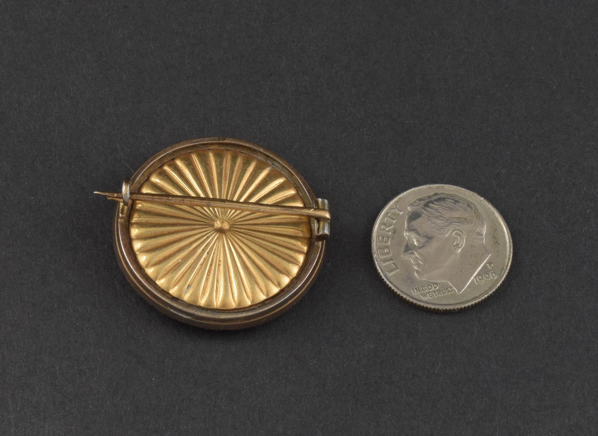Antiguo broche imperial ruso de diamantes esmaltados con forma de querubín, ángel o putti 6