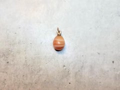 Antique Imperial Russian Gold Egg Pendant, Workmaster Theodore Ringe