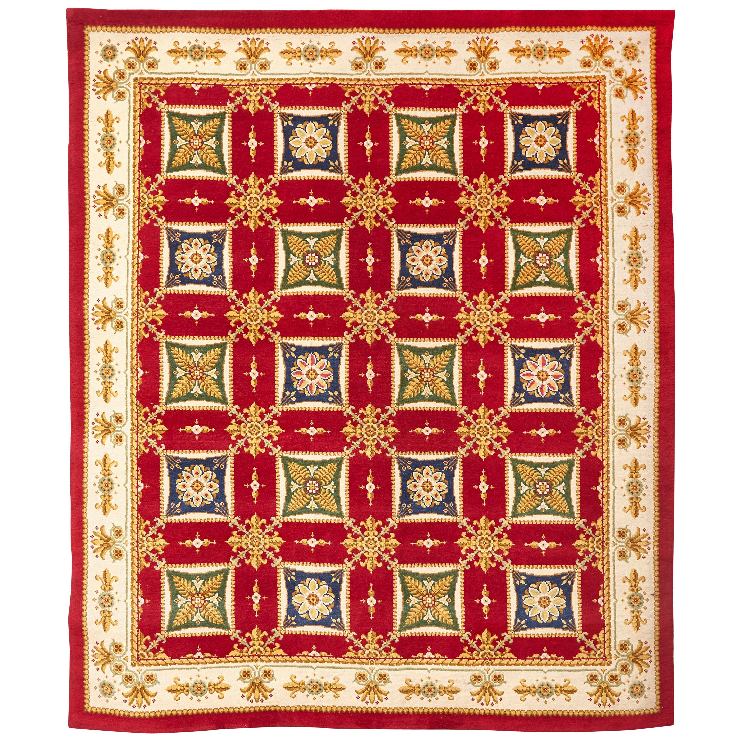 Empire Hand Knotted Wool Large Rug, circa 1970