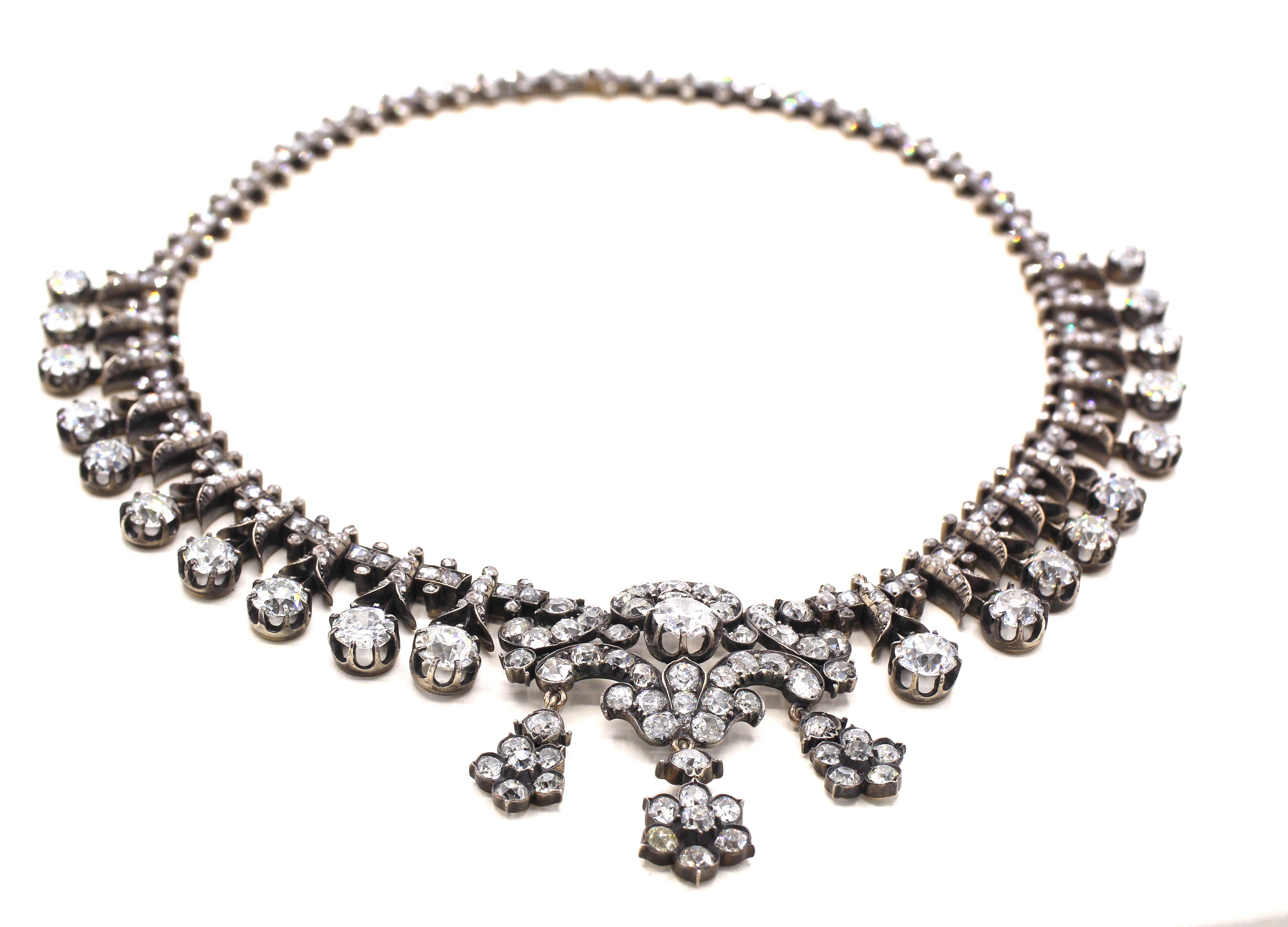 diamond antique necklace
