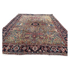 Antique Important Tapis Persan Karajeh Made c. Milieu du 19e siècle - Bon état