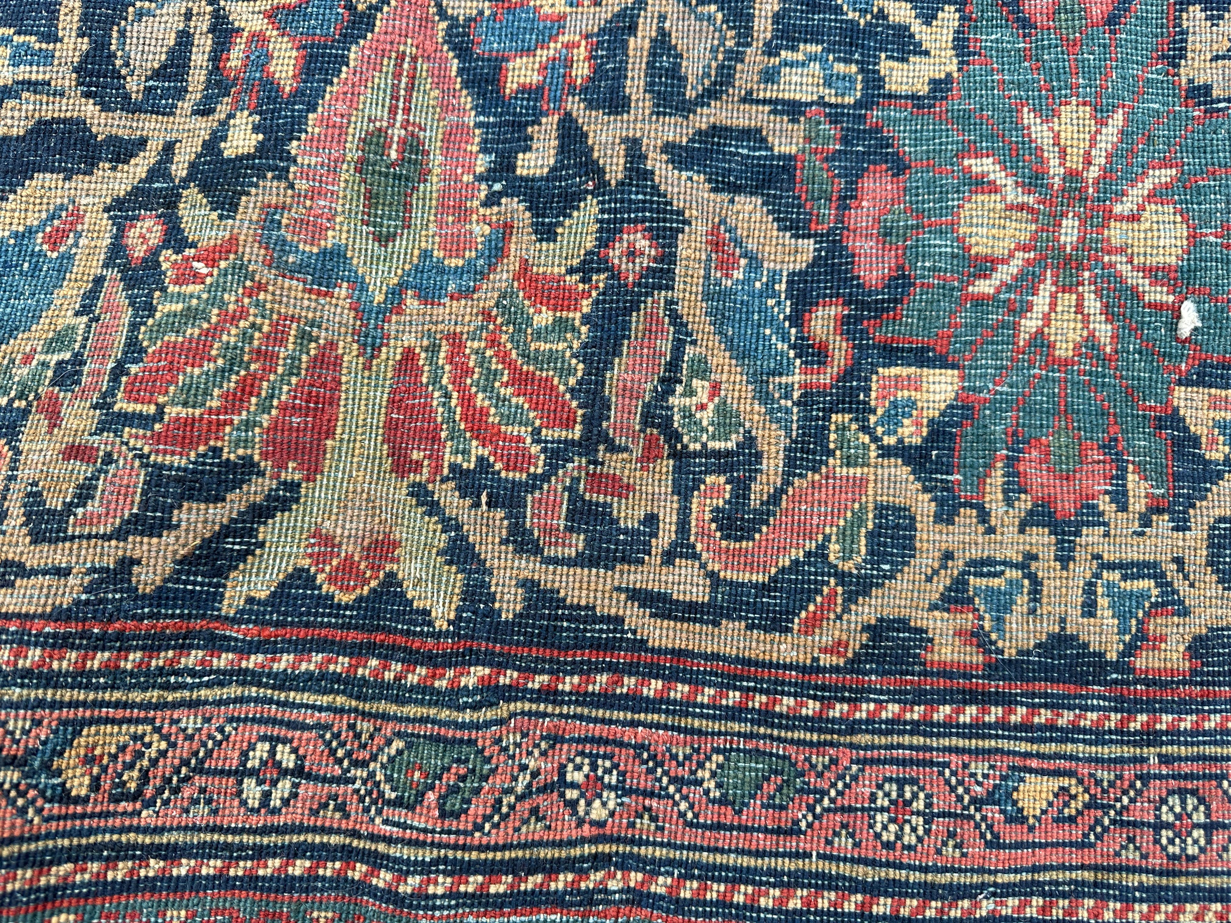 Laine Ancien tapis persan Sarugh Farahan, vers 1900 en vente