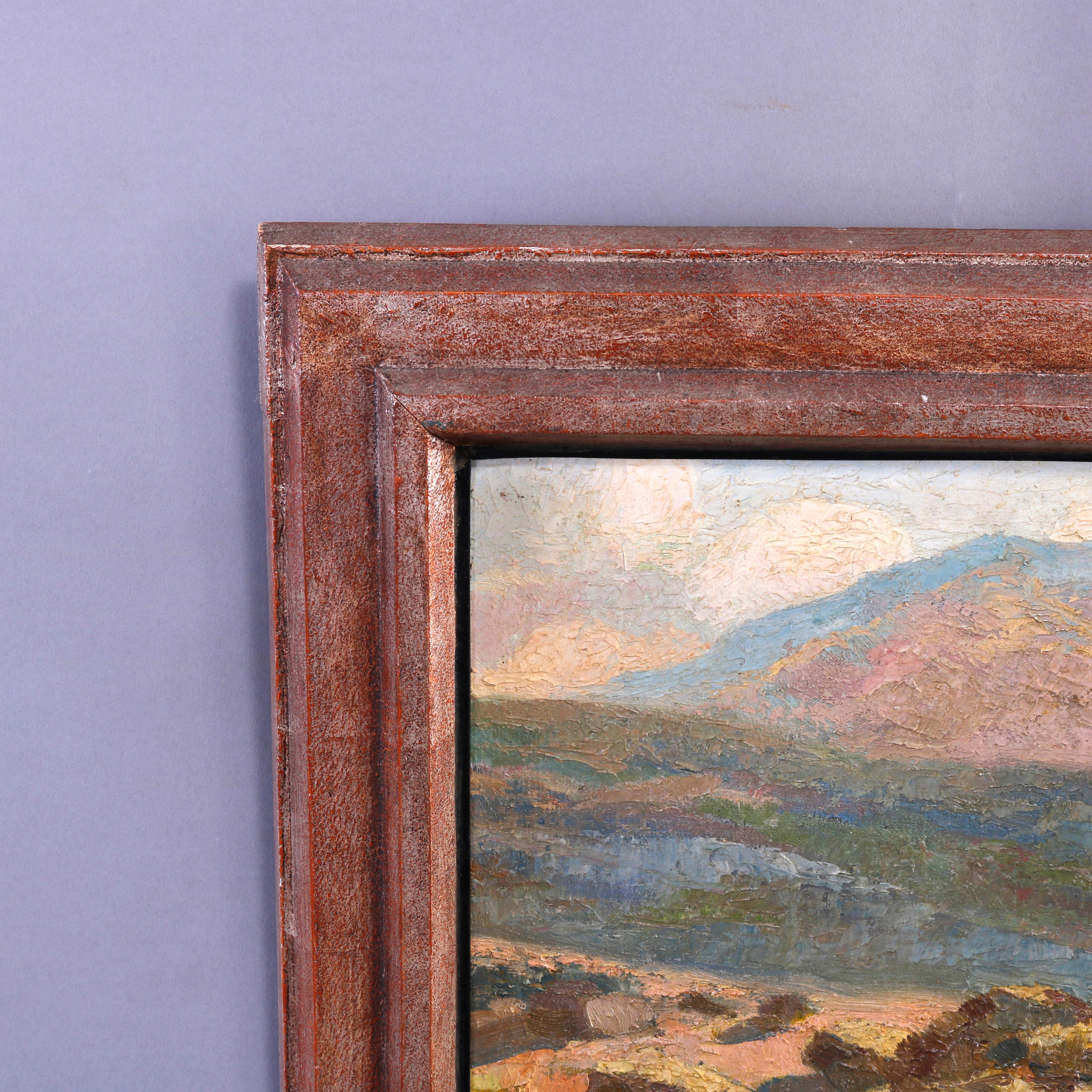 20th Century Antique Impressionist Ca Landscape Painting Signed Marion Kavanagh Wachtel c1930