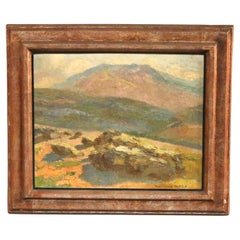 Antike Impressionist Ca Landschaft Gemälde signiert Marion Kavanagh Wachtel c1930