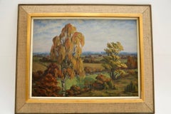 Antique Impressionist Style Oil Painting