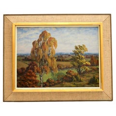Antique Impressionist Style Oil Painting