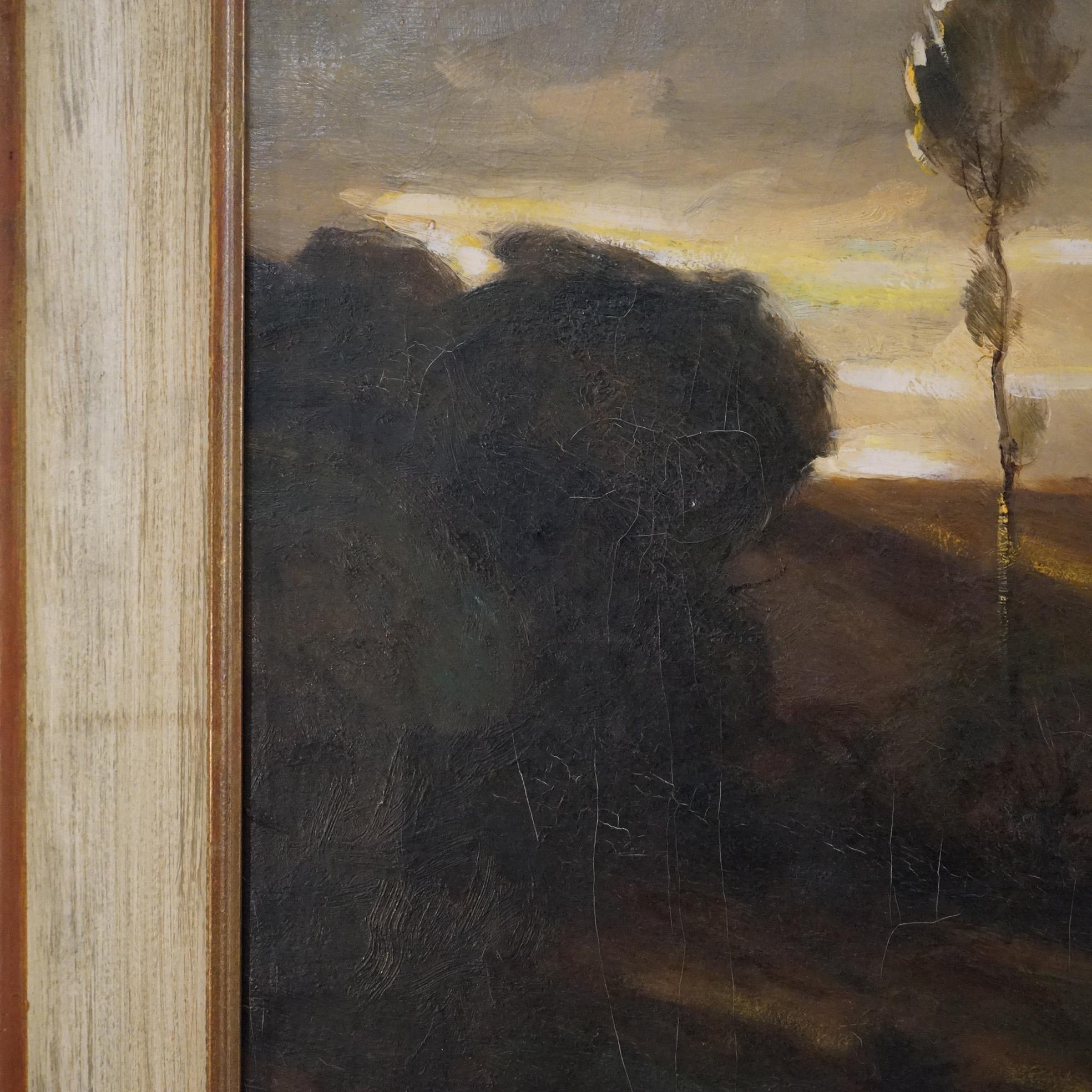 Antique Impressionistic Landscape Painting Signed Louis Aston Knight, c1930 5