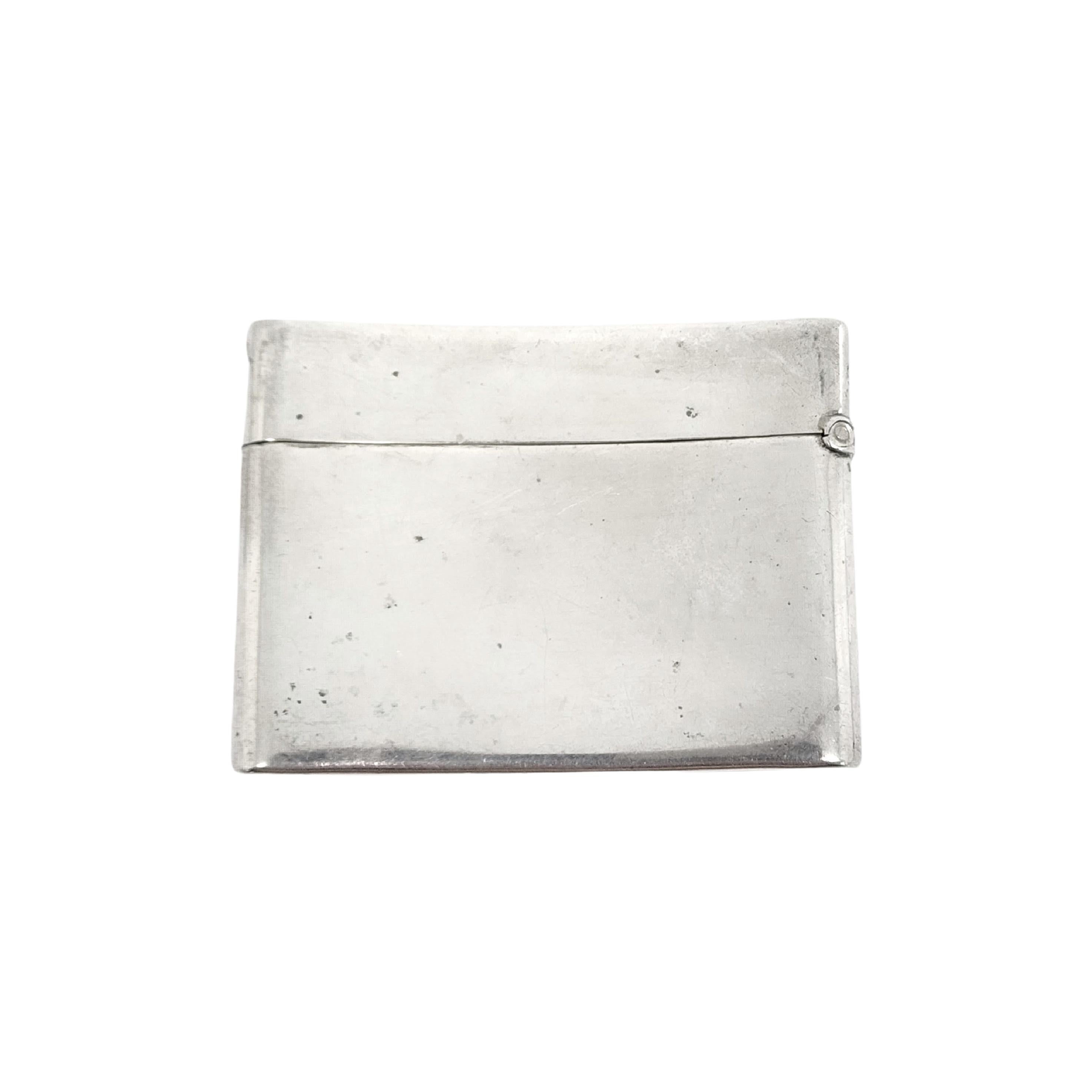 Antique in Deitsch Sterling Silver Match Safe / Vesta Case 1