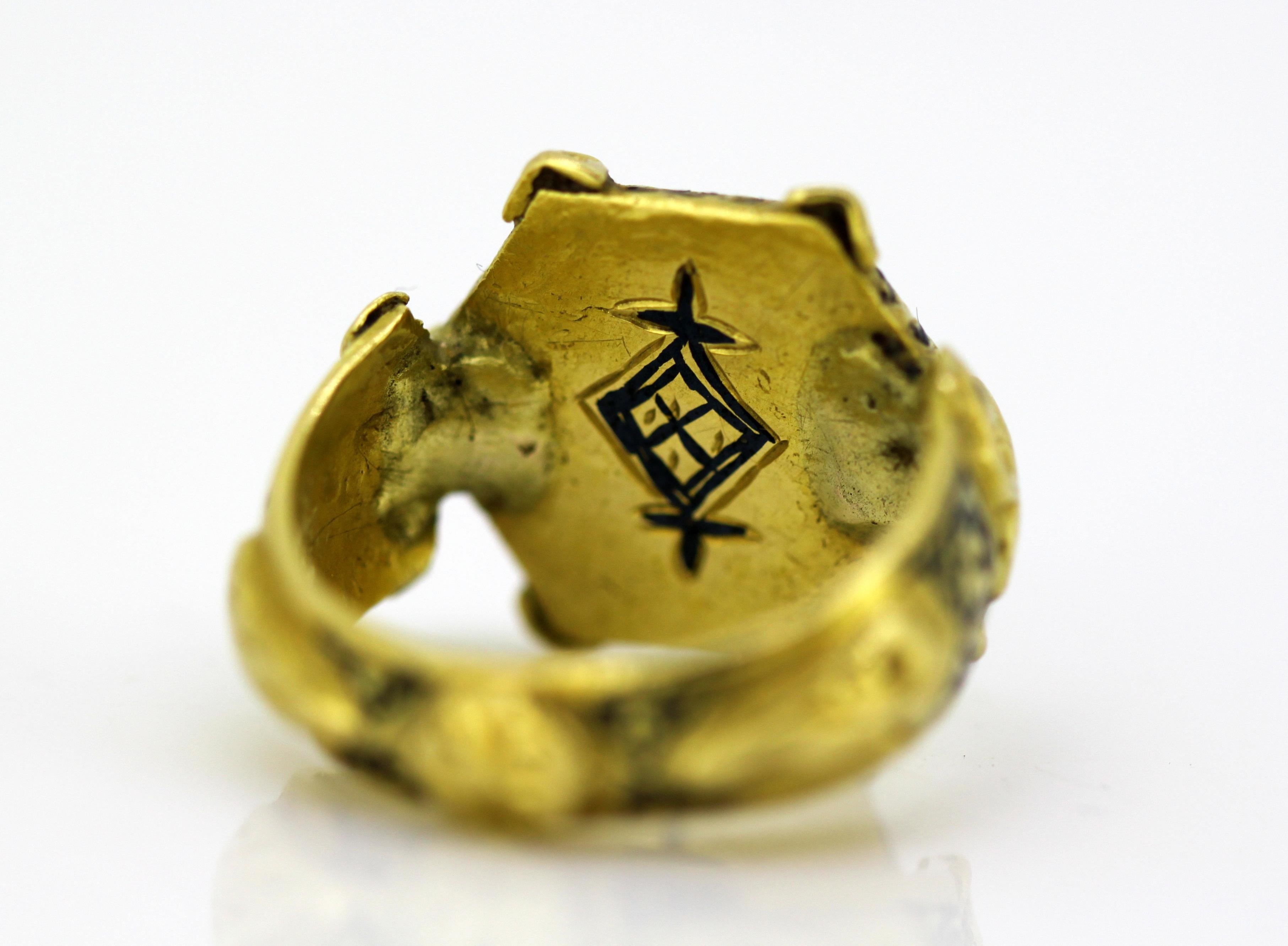 indian gold mens ring