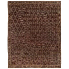 Antique tapis indien Agra surdimensionné:: circa 1890 14'6" x 18'6".