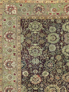 Antique Oversize Indian Agra Rug, circa 1880 14'8" x 19'2"