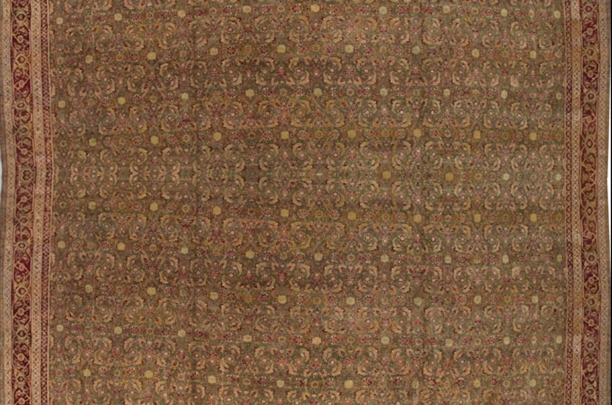 Tapis indien Agra ancien surdimensionné, vers 1900 38,1 cm x 74,9 cm. Excellent état - En vente à Secaucus, NJ