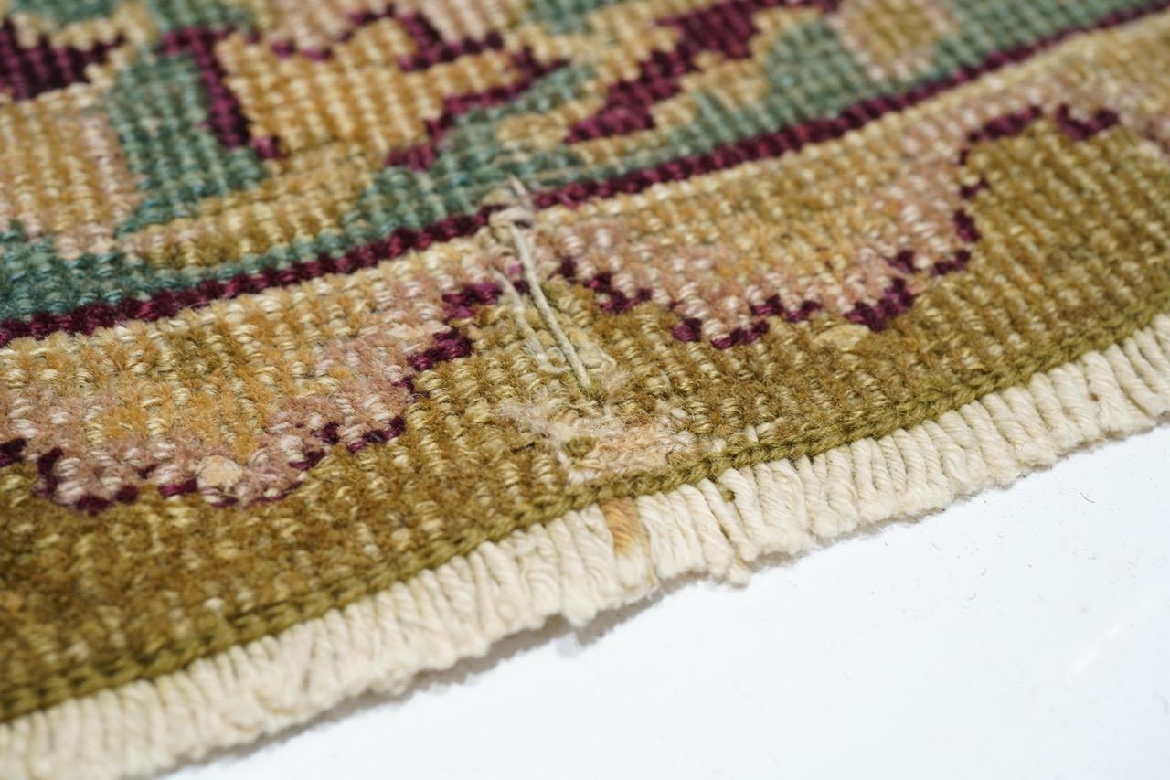 Wool Antique Indian Agra 8'4'' x 11'9'' For Sale