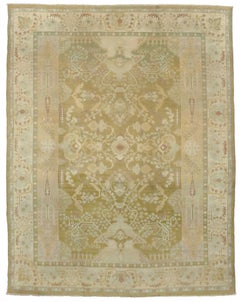Used Indian Agra Area Rug in Neutral Colors
