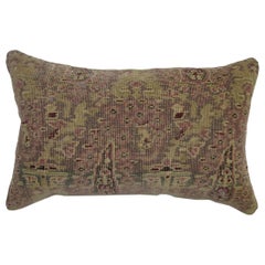 Antique Indian Agra Bolster Rug Pillow