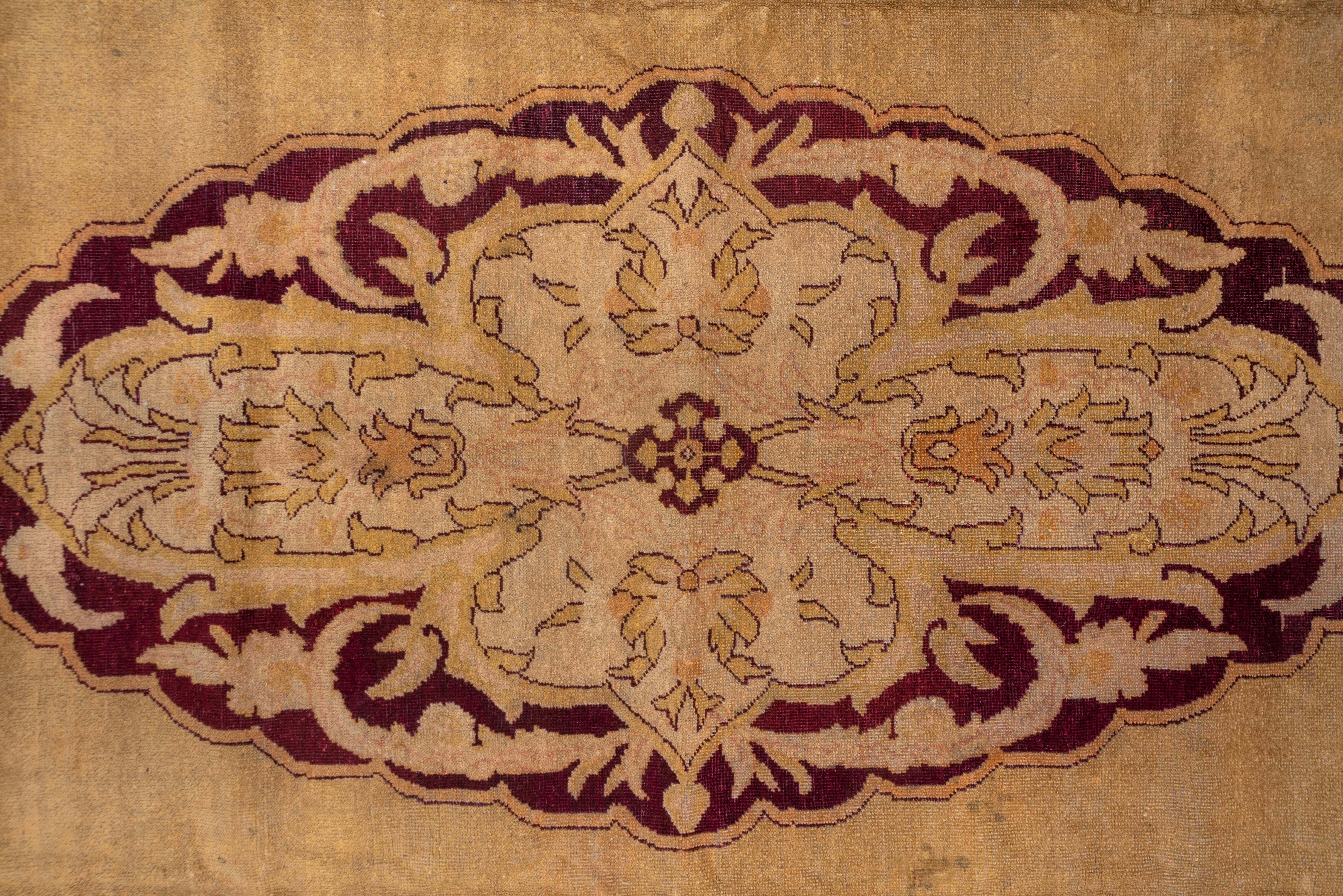 Early 20th Century Antique Indian Agra Carpet, circa 1900s For Sale