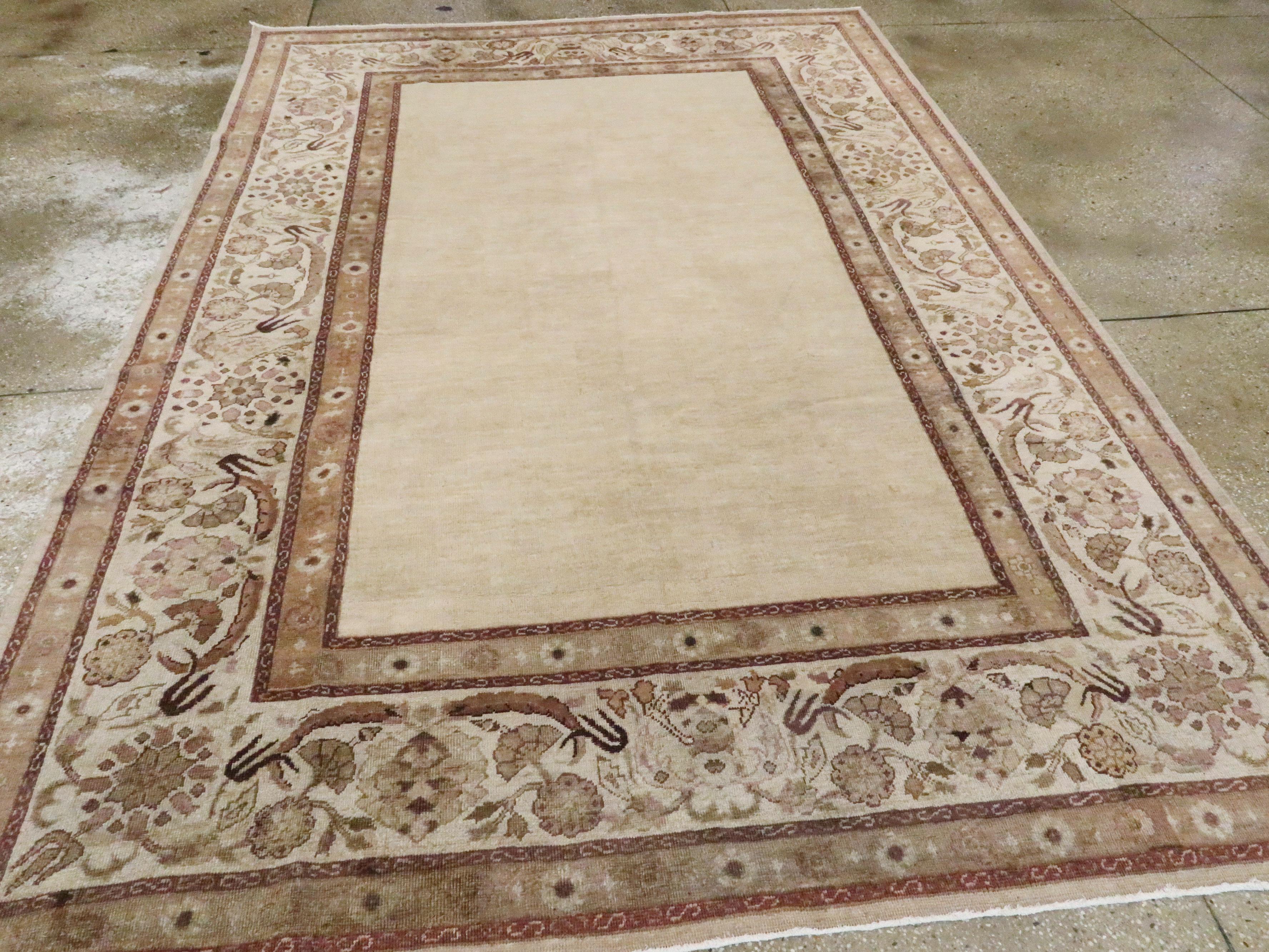 20th Century Antique Indian Agra Carpet