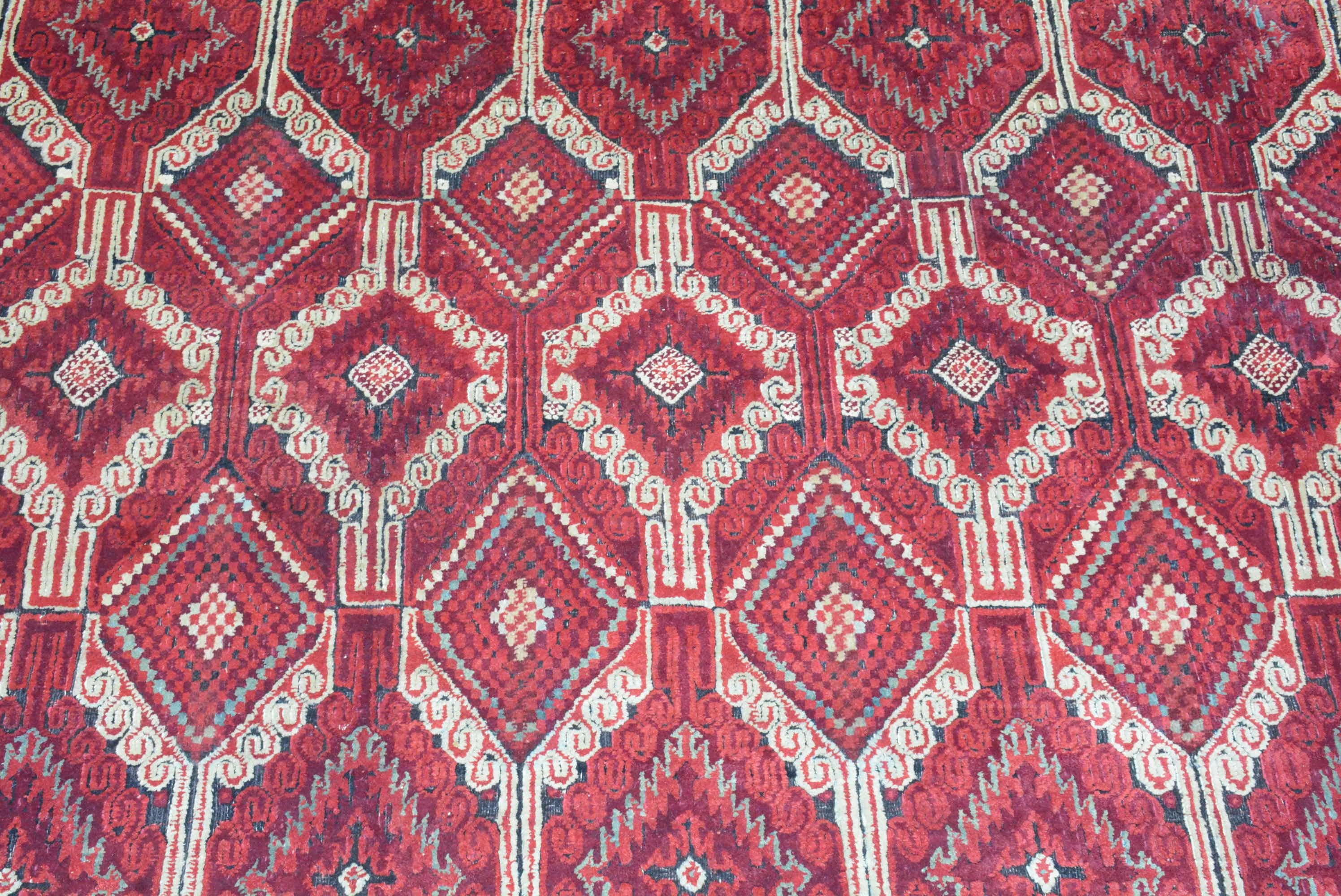 Antique Indian Agra Carpet For Sale 1