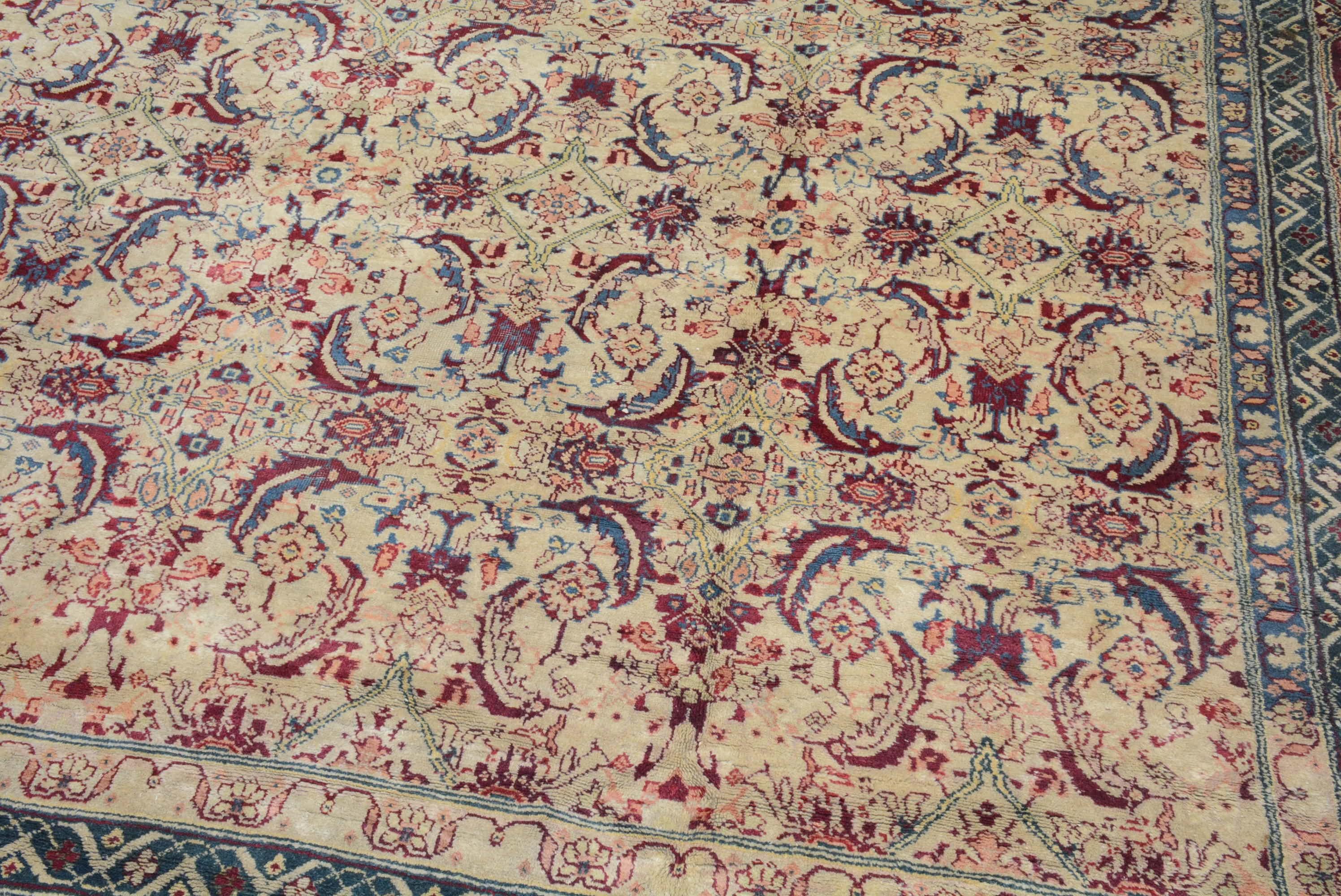 Antique Indian Agra Carpet For Sale 2