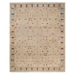 19th Century Indian Agra Handmade Wool Rug