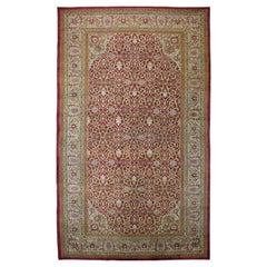 Antique Indian Agra Carpet