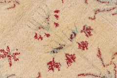 Antique Indian Agra Carpet, Ivory Field