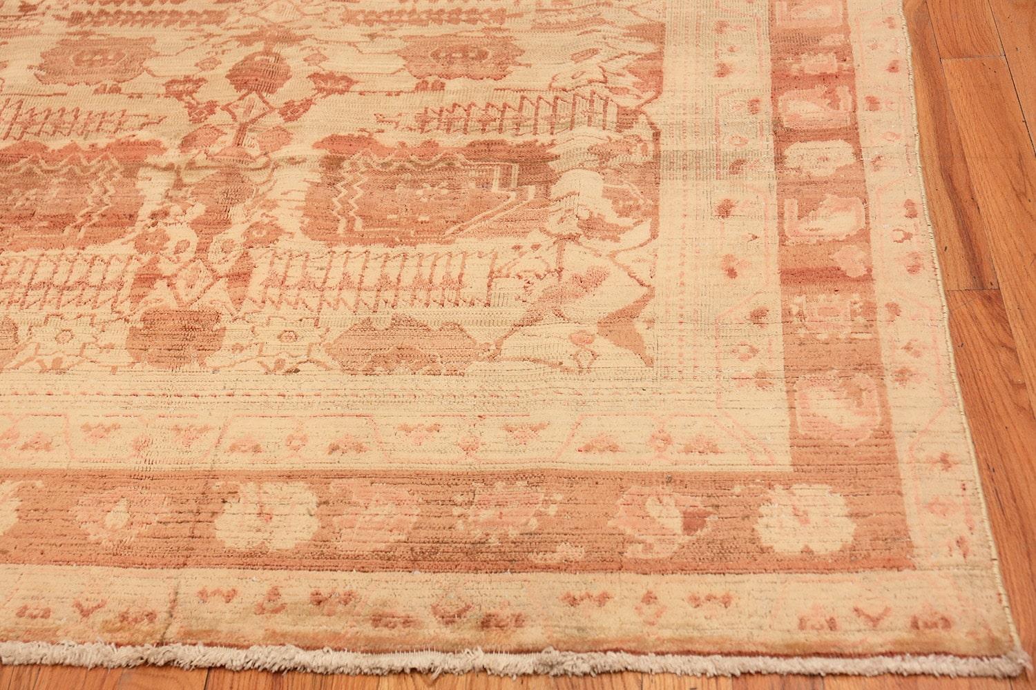 Hand-Knotted Antique Indian Agra Carpet. Size: 5 ft 10 in x 8 ft 7 in For Sale