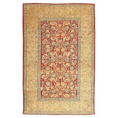 Nazmiyal Collection Antique 19th Century Indian Agra Allover Rug 5ft x 7ft 7in