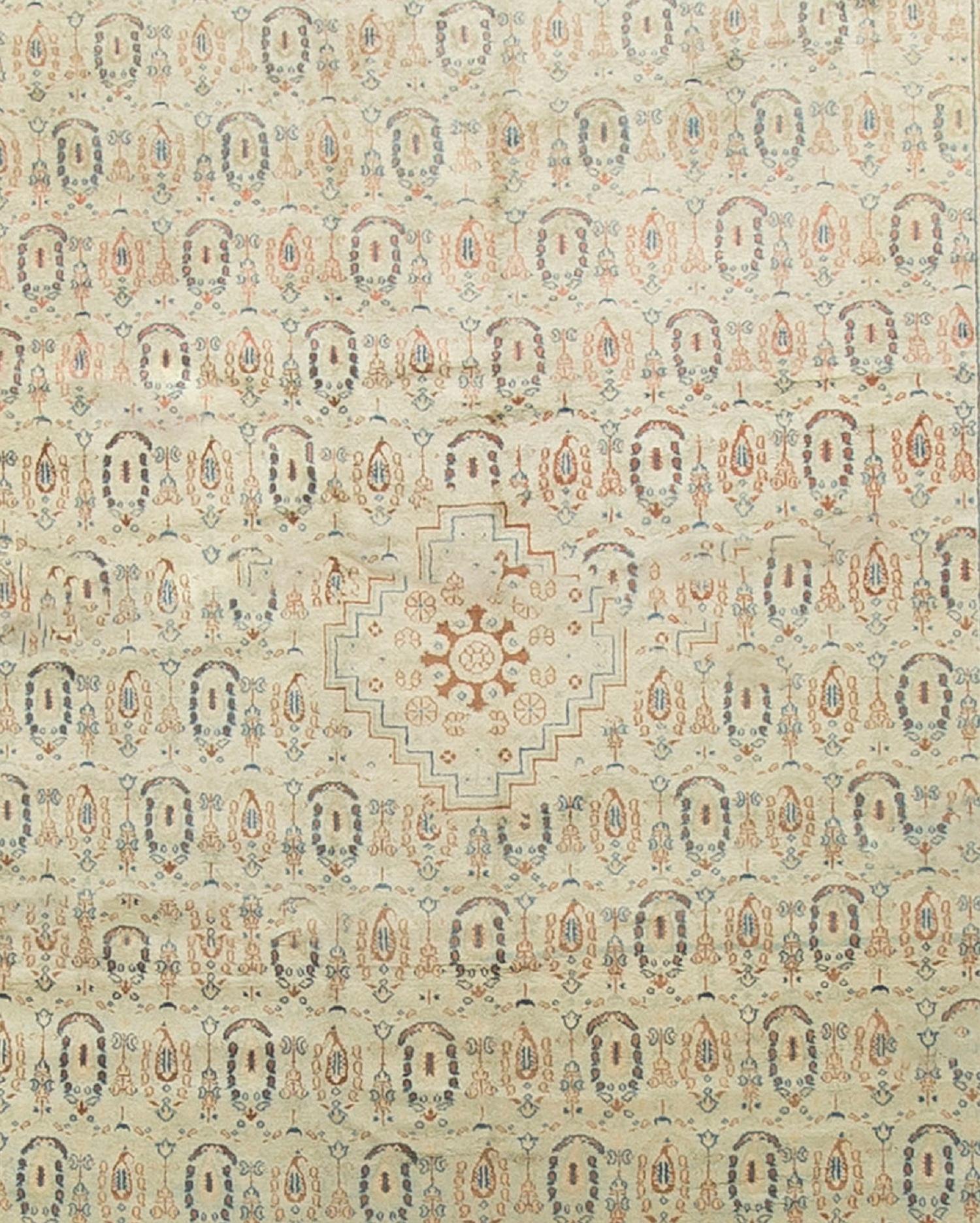 Hand-Woven Indian Agra Rug Carpet Circa 1900 For Sale