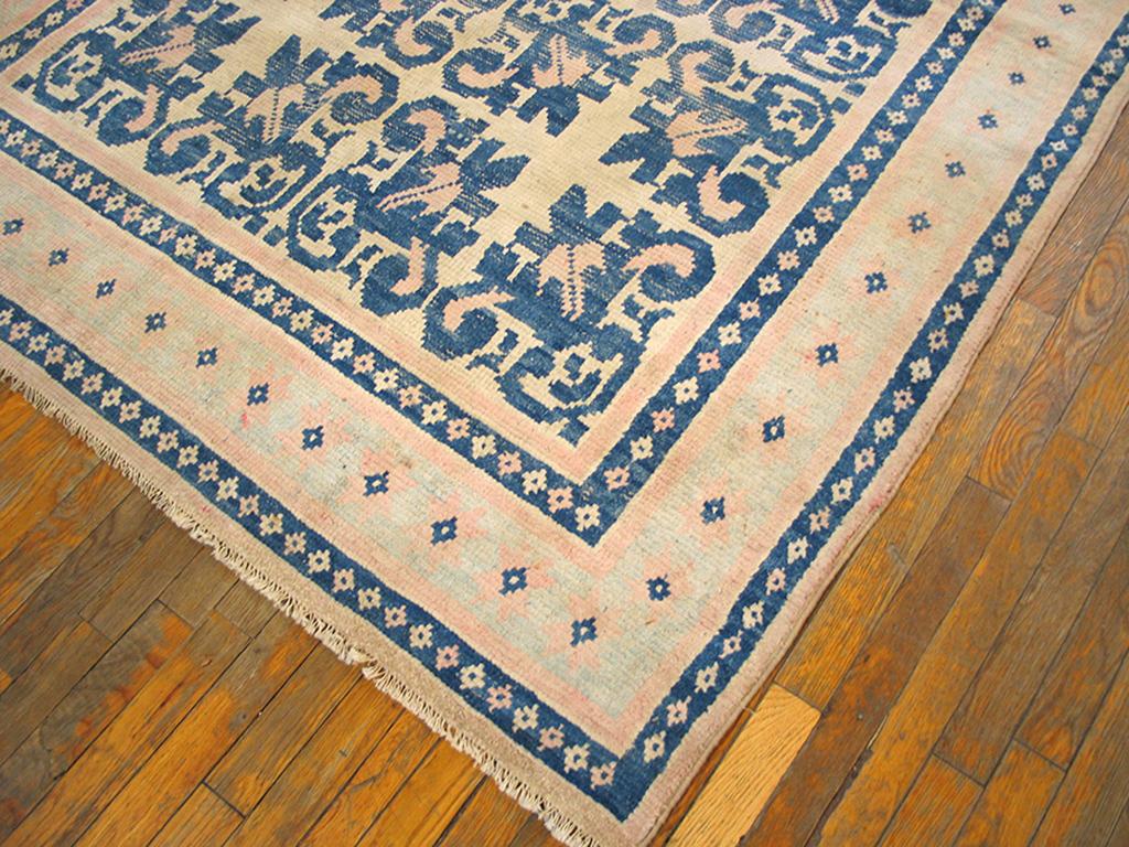 Hand-Knotted Antique Indian Agra Cotton For Sale