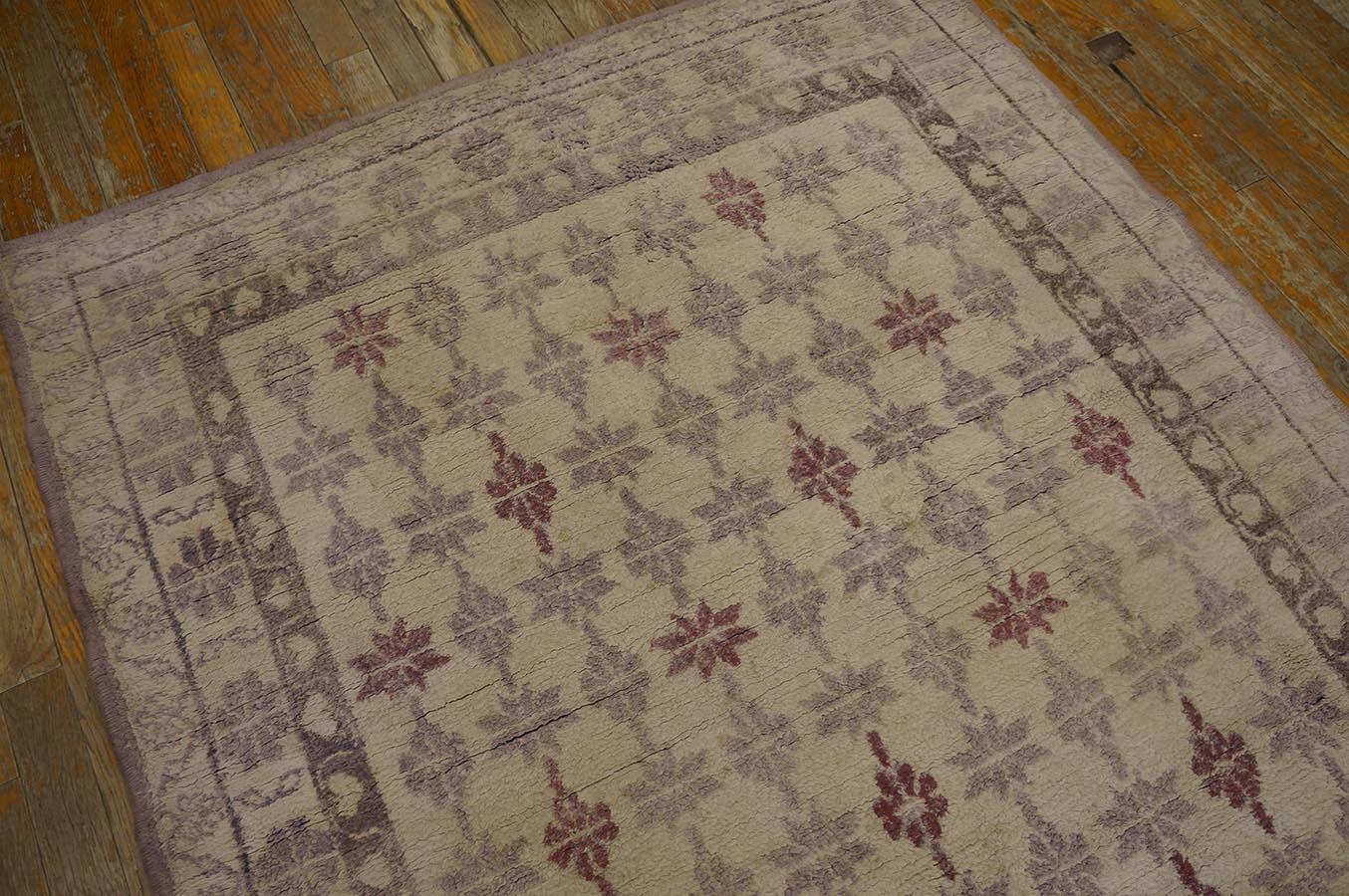 Antique Indian Agra Cotton Rug For Sale 6
