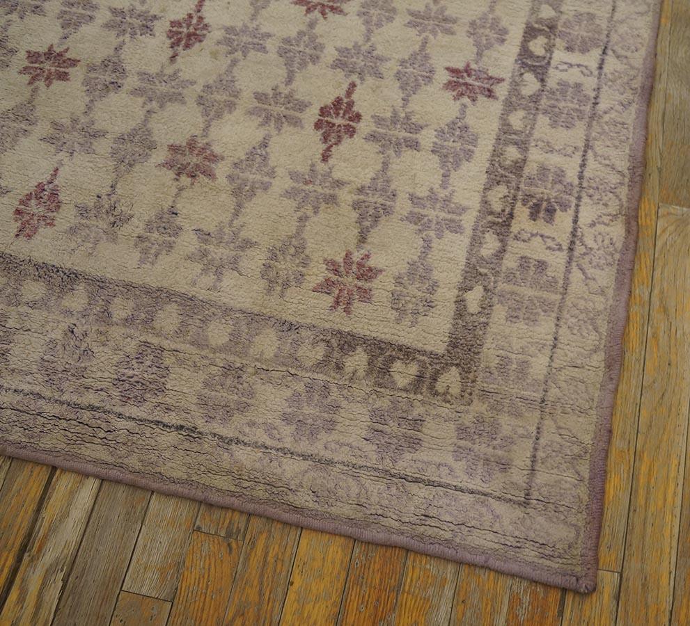 Antique Indian Agra Cotton Rug For Sale 7