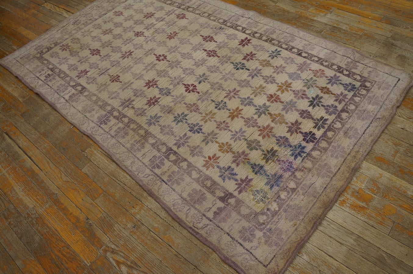 Early 20th Century Antique Indian Agra Cotton Rug For Sale