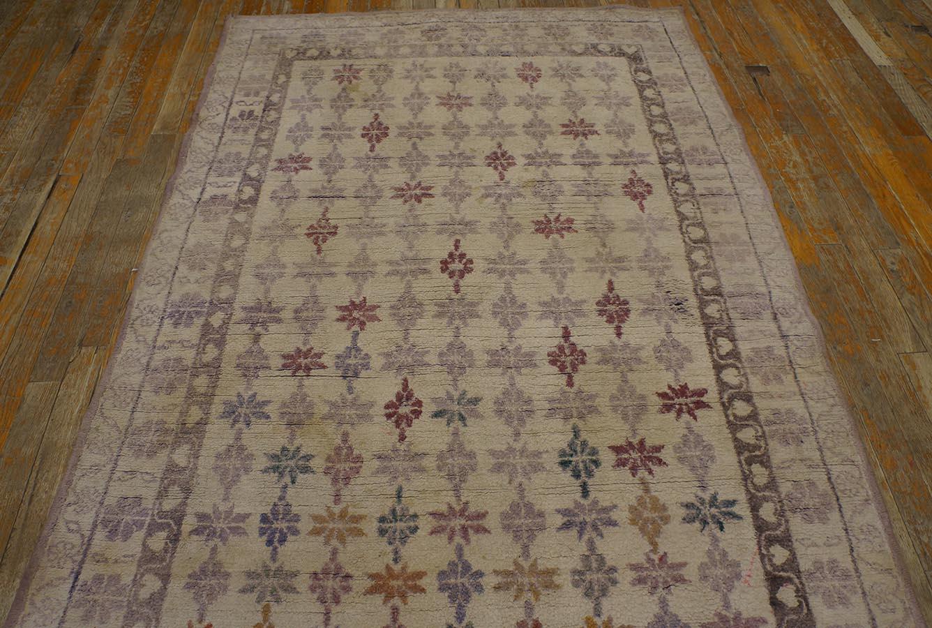 Antique Indian Agra Cotton Rug For Sale 3