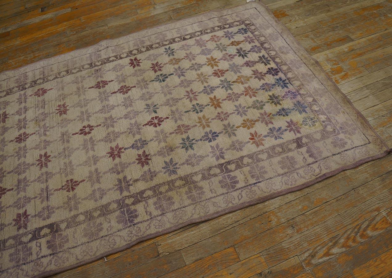 Antique Indian Agra Cotton Rug For Sale 4