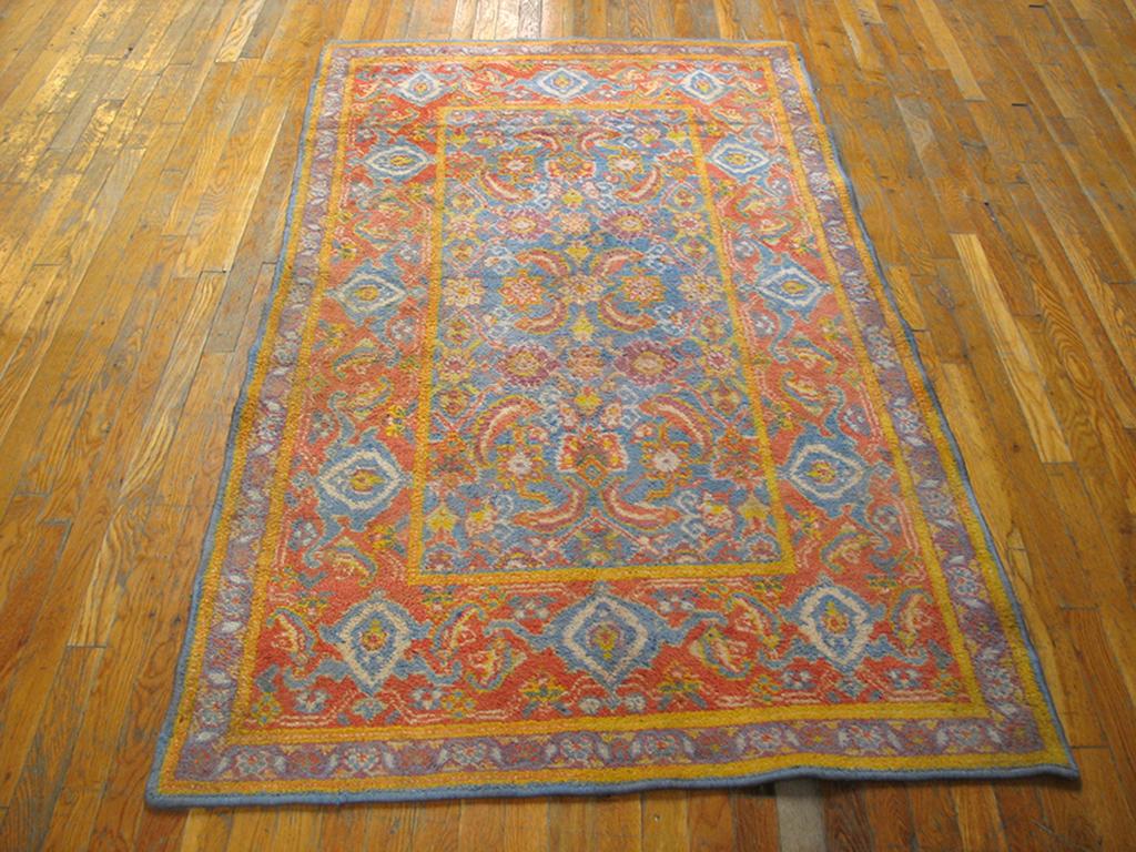 Antique Indian Agra, cotton rug, measures: 4' 0