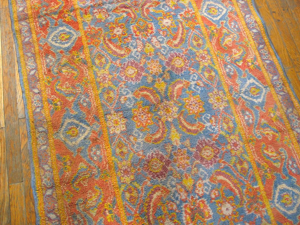 Antiker indischer Agra:: Baumwollteppich (Handgeknüpft) im Angebot